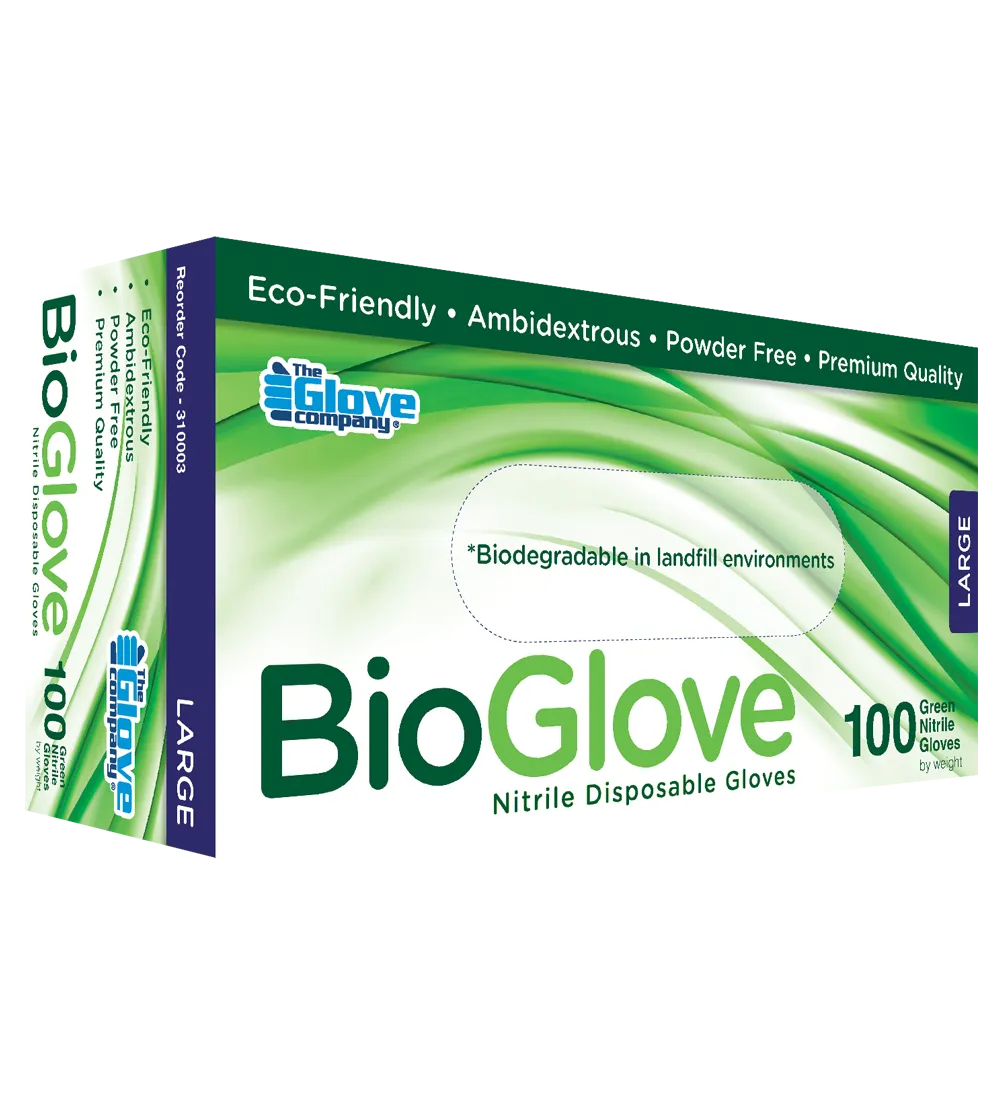 Bio Glove® Green Disposable Gloves Box of 100-TGC-Autoignite NZ