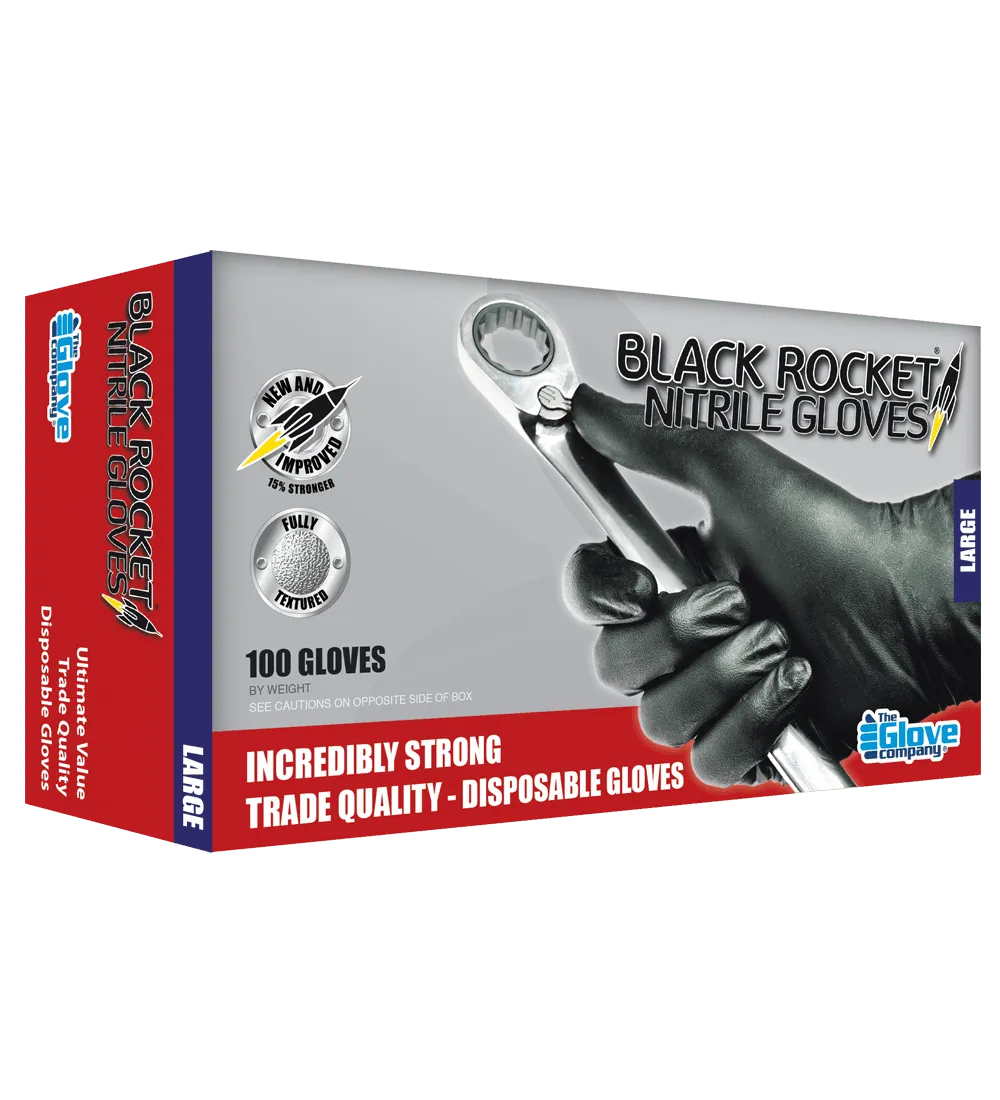 Black Rocket® Disposable Gloves Box of 100-TGC-Autoignite NZ
