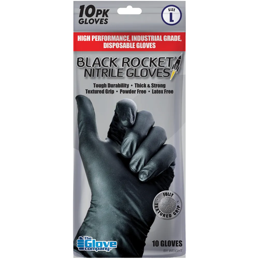 Black Rocket® Nitrile Disposable Gloves - 10 pack X-Large-TGC-Autoignite NZ