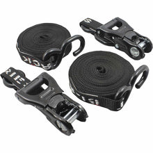 Load image into Gallery viewer, Black series Ratchet Tiedown with integrated clamp on ratchet. Twin pack | 750kg&#39;s-AEROFAST-Autoignite NZ
