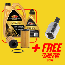 Load image into Gallery viewer, NISSAN NAVARA NP300 OIL CHANGE COMBO + FREE SQUARE SUMP PLUG TOOL
