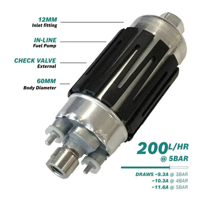 BOSCH >200LPH @5BAR IN-LINE FUEL PUMP | 0 580 464 203-BOSCH-Autoignite NZ