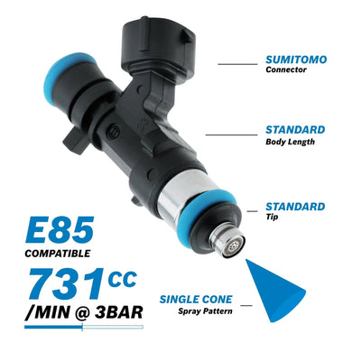 BOSCH 731CC 3/4 LENGTH 14MM DENSO CONNECTOR-AUTOIGNITE-Autoignite NZ