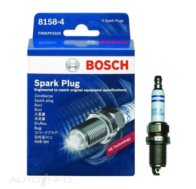 BOSCH DOUBLE PLATINUM SPARK PLUG | 8158-4-BOSCH-Autoignite NZ
