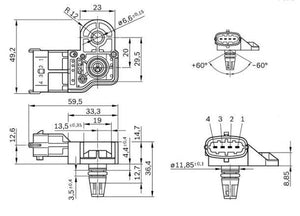 BOSCH MAP SENSOR | 0 281 006 171-AUTOIGNITE-Autoignite NZ