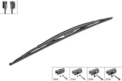 BOSCH N100 CONVENTIONAL WINDSCREEN WIPER BLADE SINGLE 100 0MM-BOSCH-Autoignite NZ