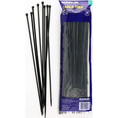 CABLE TIE 4.8 X 370 (100) | 56408-NARVA-Autoignite NZ