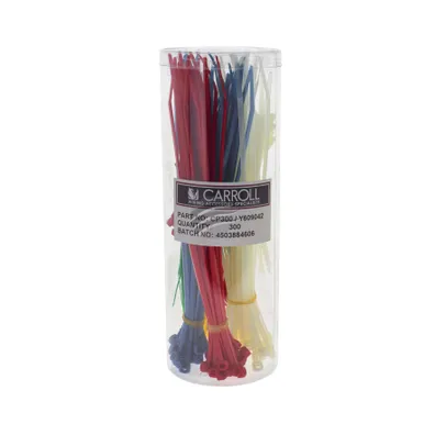 CABLE TIE ASSORTMENT 300PCS ASSORTED COLOURS & SIZES | CP300-JAYLEC-Autoignite NZ