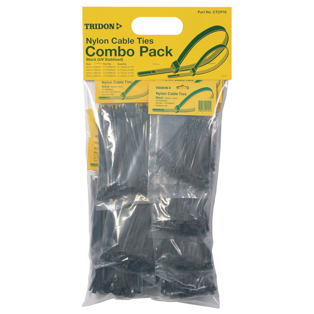 CABLE TIE COMBO PACK TRIDON | CTCP10-AUTOIGNITE-Autoignite NZ