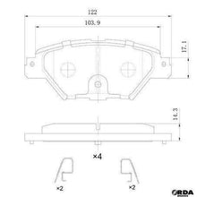 Load image into Gallery viewer, RDA GP Max Brake Pads RDB2454
