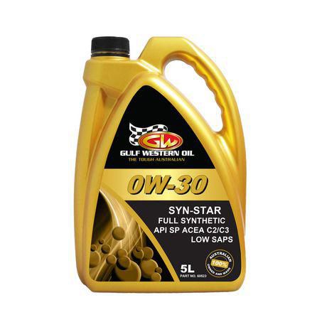 GULF WESTERN SYN-STAR SYNTHETIC 0W-30 ENGINE OIL