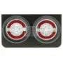 DUAL BLACK METAL BRACKET T/S ROUND ZEON LED LAMPS .-IGNITE-Autoignite NZ