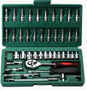 ESSENTIAL 1/4" DRIVE SOCKET SET 46 PCE-AUTOIGNITE-Autoignite NZ