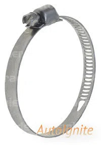 FUEL HOSE CLAMP PERFORATED SLIM BAND FULL S/S 51-70mm | CLP-212-AUTOIGNITE-Autoignite NZ