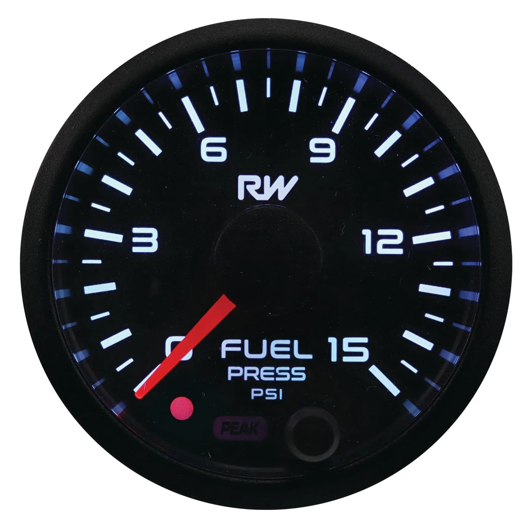 FUEL PRESSURE GAUGE 0-15PSI (LOW PRESSURE) | VPR-311-NZRACEWORKS-Autoignite NZ