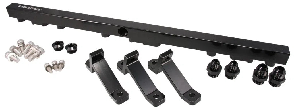 FUEL RAIL TO SUIT FORD FALCON EA-ED 6CYL BLACK | ALY-157BK-NZRACEWORKS-Autoignite NZ