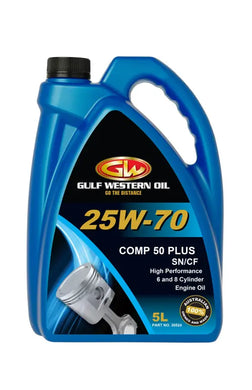 GULF WESTERN COMP 50 PLUS 25W70 ENGINE OIL-GULF WESTERN-Autoignite NZ
