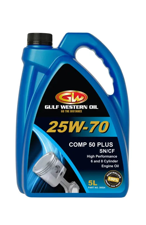 GULF WESTERN COMP 50 PLUS 25W70 ENGINE OIL-GULF WESTERN-Autoignite NZ