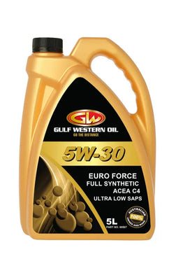 GULF WESTERN EURO FORCE SYNTHETIC 5W-30 ENGINE OIL-GULF WESTERN-Autoignite NZ