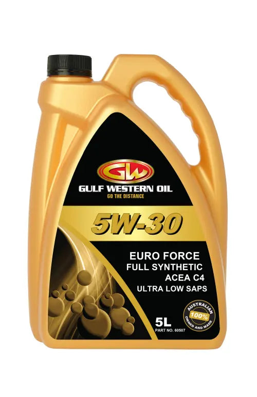 GULF WESTERN EURO FORCE SYNTHETIC 5W-30 ENGINE OIL-GULF WESTERN-Autoignite NZ