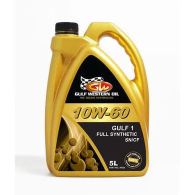 GULF WESTERN GULF 1 10W-60 ENGINE OIL - 5L-GULF WESTERN-Autoignite NZ