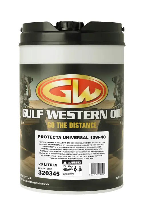 GULF WESTERN PROTECTA UNIVERSAL 10W-40 C3 ENGINE OIL 20L-GULF WESTERN-Autoignite NZ