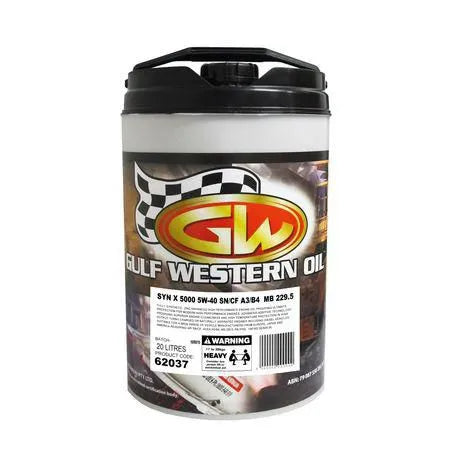 GULF WESTERN SYN-X 5W-40 ENGINE OIL - 20L-GULF WESTERN-Autoignite NZ