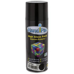 HANDIPAC 400g COLD GALVANISING SPRAY BLACK AEROSOL | HPBGAL400-HANDIPAC-Autoignite NZ