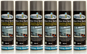 HANDIPAC 400g SILVER ZINC SPRAY PAINT AEROSOL | HPSZINC400-HANDIPAC-Autoignite NZ