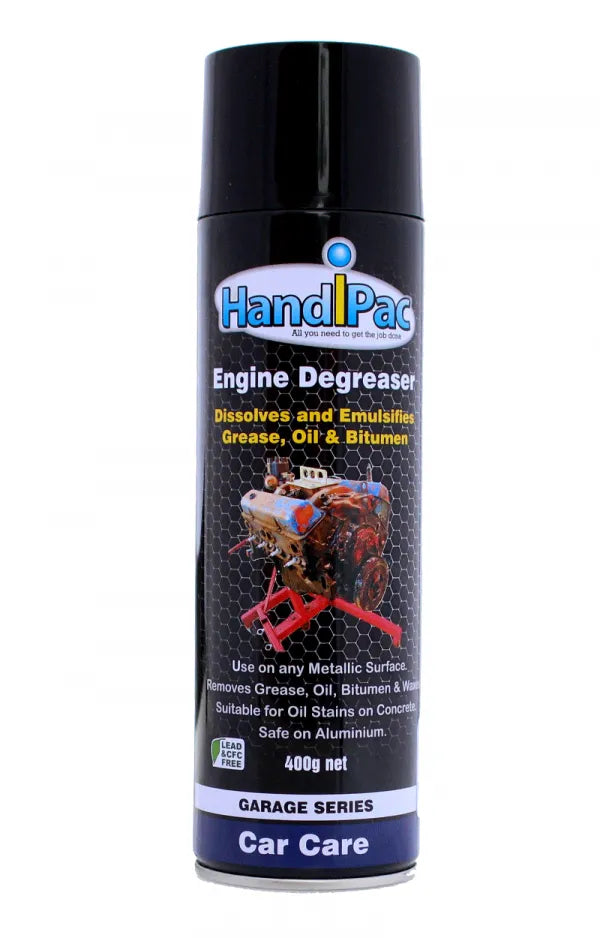 HANDIPAC HD ENGINE DEGREASER 400GM AEROSOL SPRAY | HPED400-HANDIPAC-Autoignite NZ