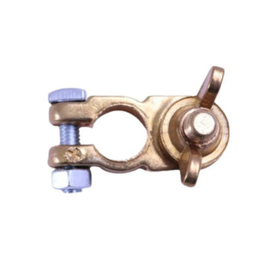 H/DUTY BATTERY TERMINAL POS 10mm STUD BRASS W/NUT-AUTOIGNITE-Autoignite NZ