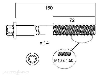 HEAD BOLT SET BMW M20-PERMASEAL-Autoignite NZ