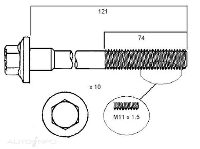 HEAD BOLT SET FORD KA-PERMASEAL-Autoignite NZ