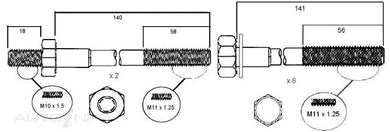 HEAD BOLT SET HOLDEN 1.6 1.8 2.0 | HBS052-PERMASEAL-Autoignite NZ