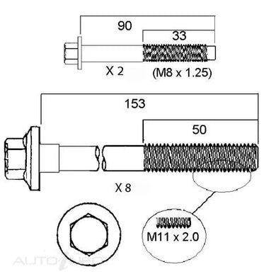 HEAD BOLT SET HOLDEN ALLOYTEC-PERMASEAL-Autoignite NZ