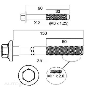 HEAD BOLT SET HOLDEN ALLOYTEC-PERMASEAL-Autoignite NZ