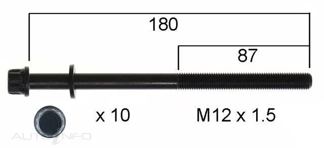 HEAD BOLT SET HOLDEN Z20S1-PERMASEAL-Autoignite NZ