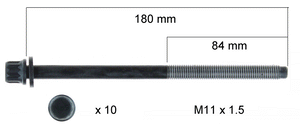 HEAD BOLT SET HONDA R18A R20A-PERMASEAL-Autoignite NZ