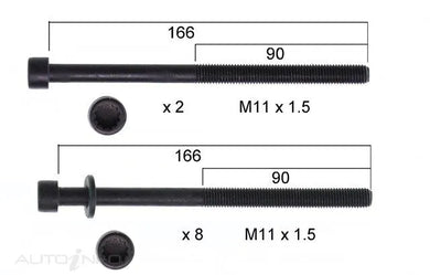 HEAD BOLT SET HYUNDAI | HBS286-PERMASEAL-Autoignite NZ