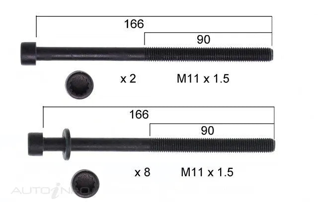 HEAD BOLT SET HYUNDAI | HBS286-PERMASEAL-Autoignite NZ