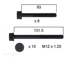 HEAD BOLT SET HYUNDAI KIA | HBS368-PERMASEAL-Autoignite NZ