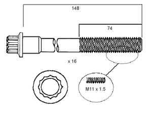HEAD BOLT SET HYUNDAI SONATA V6-PERMASEAL-Autoignite NZ
