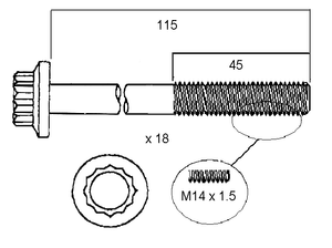 HEAD BOLT SET ISUZU 4HG1-PERMASEAL-Autoignite NZ