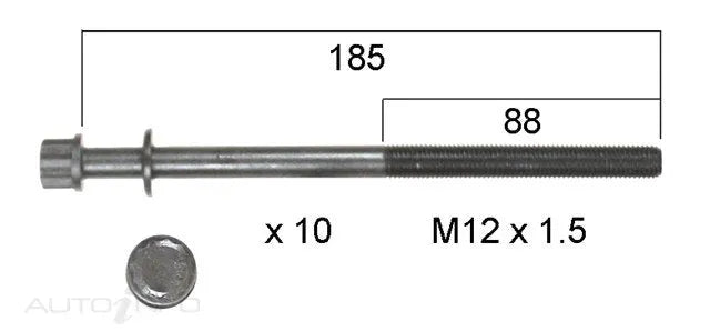 HEAD BOLT SET KIA D4EA-F-PERMASEAL-Autoignite NZ