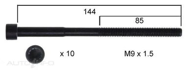 HEAD BOLT SET KIA HYUNDAI-PERMASEAL-Autoignite NZ