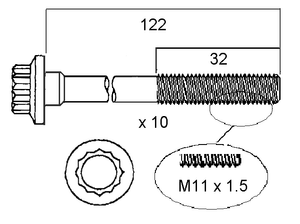HEAD BOLT SET MAZDA BP-ZE-PERMASEAL-Autoignite NZ
