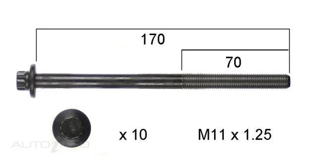 HEAD BOLT SET MAZDA SHY1-PERMASEAL-Autoignite NZ