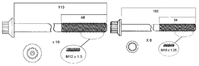 HEAD BOLT SET MAZDA WL-PERMASEAL-Autoignite NZ