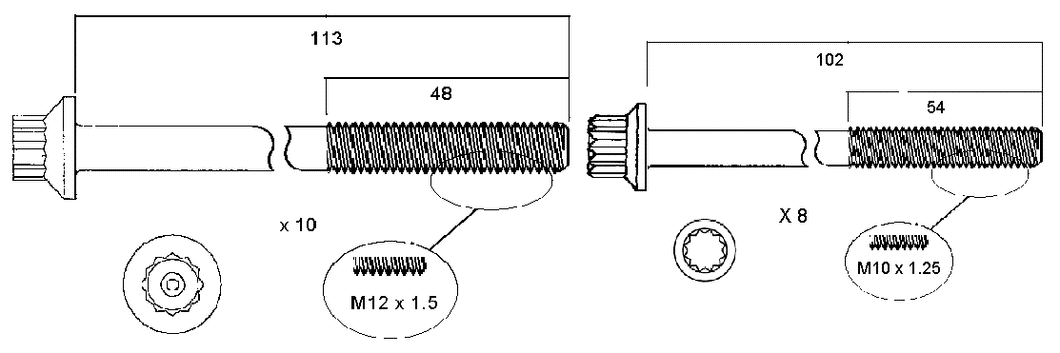 HEAD BOLT SET MAZDA WL-PERMASEAL-Autoignite NZ