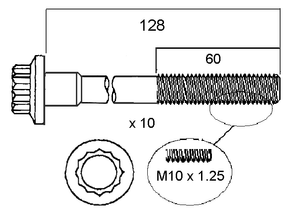 HEAD BOLT SET MAZDA ZY-PERMASEAL-Autoignite NZ
